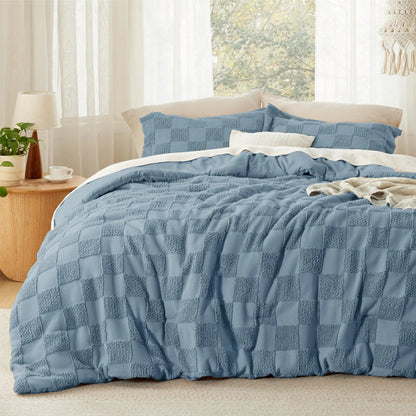Bohemian Quilted 3-Piece Bedding Set-1 Soft Breathable Comforter with 2 Matching Pillowcases