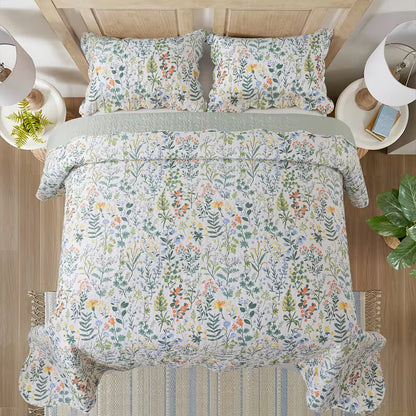 3-Piece Floral Bedding Set, Includes 1 Duvet Cover and 2 Pillowcases, Soft & Breathable, Lightweight & Comfortable, Hypoallergenic